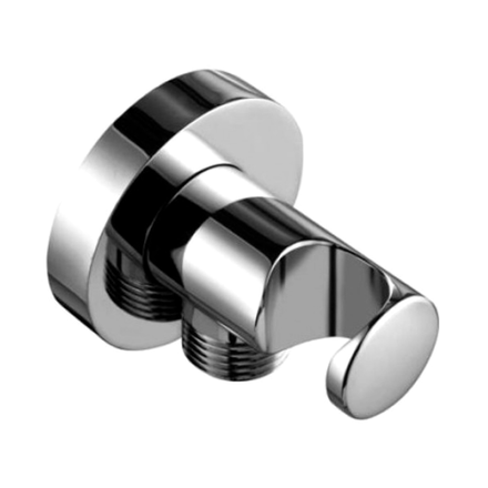 Соединение для шланга Kludi из стены (G1/2) с держателем ручного душа защитой от обратного тока воды, хром 60.547.05-00