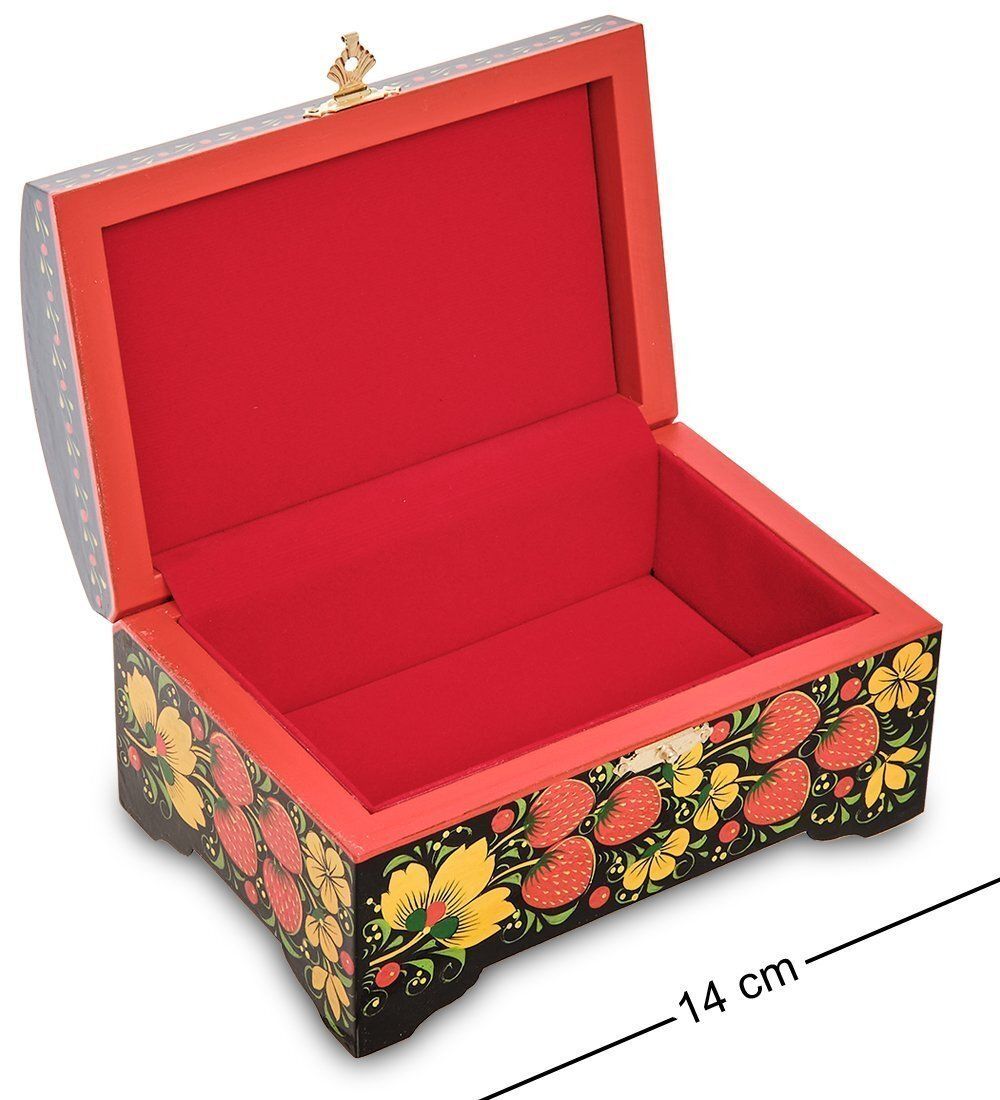 KH-02 Шкатулка 140х90 с хохломской росписью