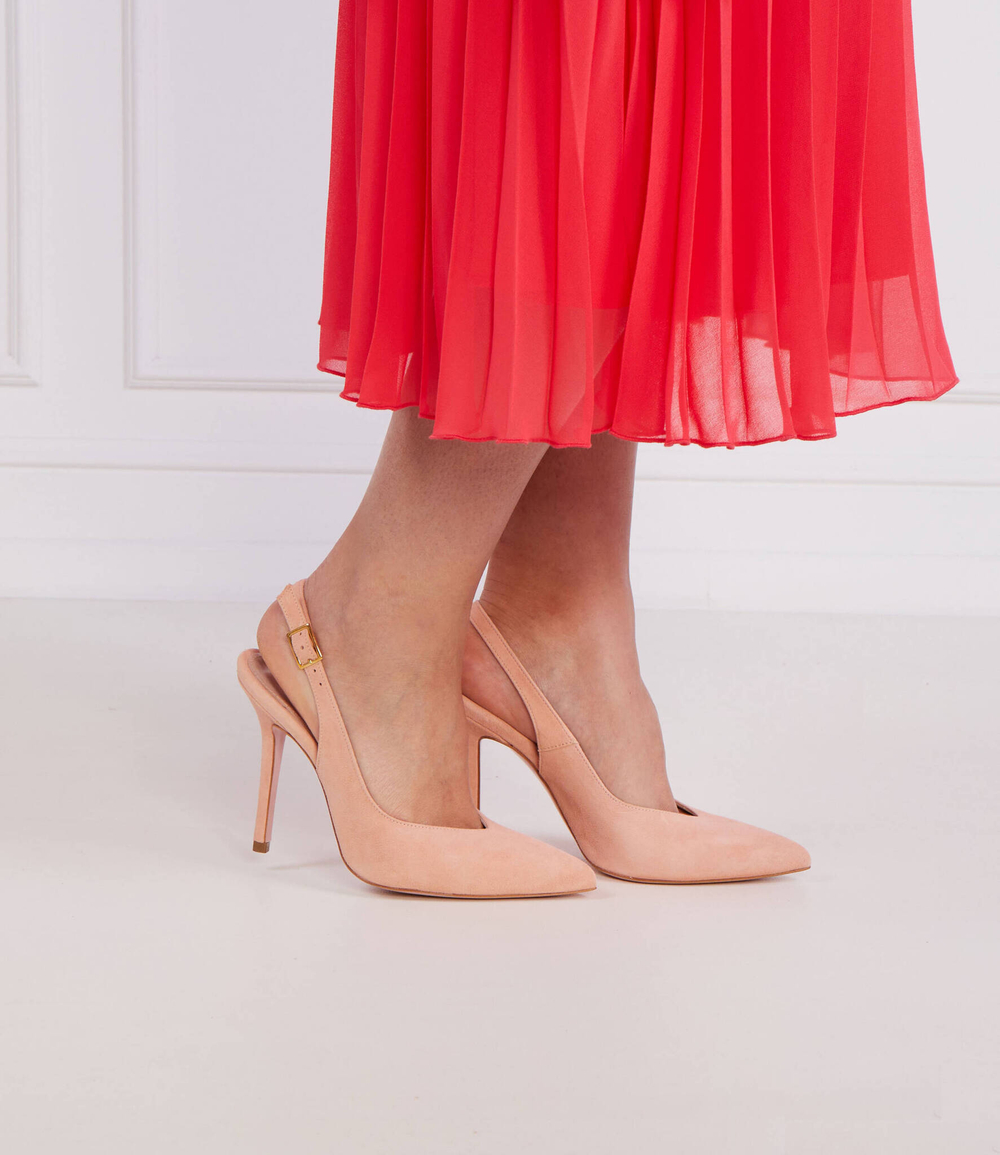 Кожаные туфли на шпильках Liu Jo - персиковый(SXX547 P0021)