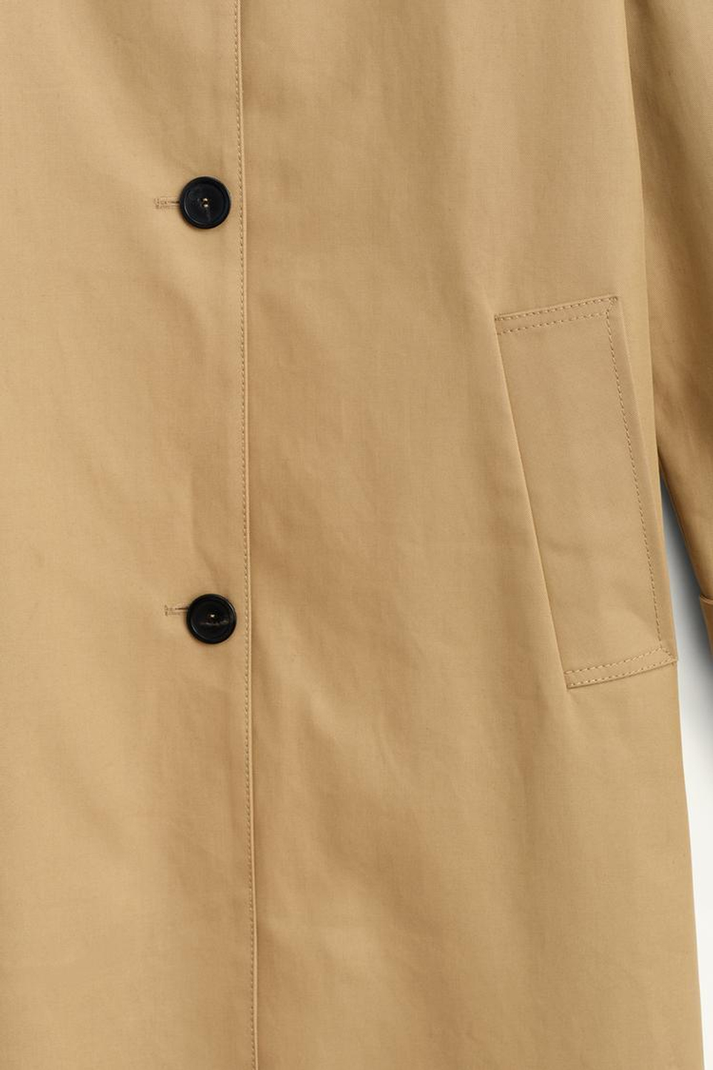 ZARA ДЛИННЫЙ ТРЕНЧ, ЖЕЛТОВАТО-КОРИЧНЕВЫЙ