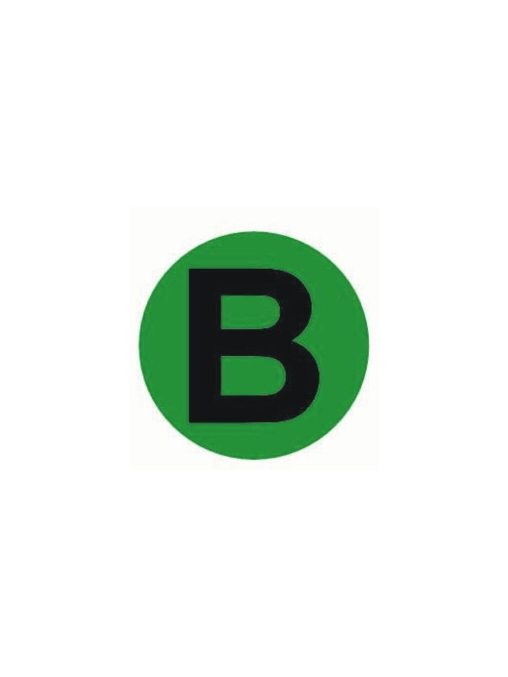 Наклейка "B" d20мм PROxima EKF an-2-9-1