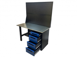 Верстак инструментальный GWT-V1400B2 Great Wolf, с двумя экранами, 4 ящика, 1400x700