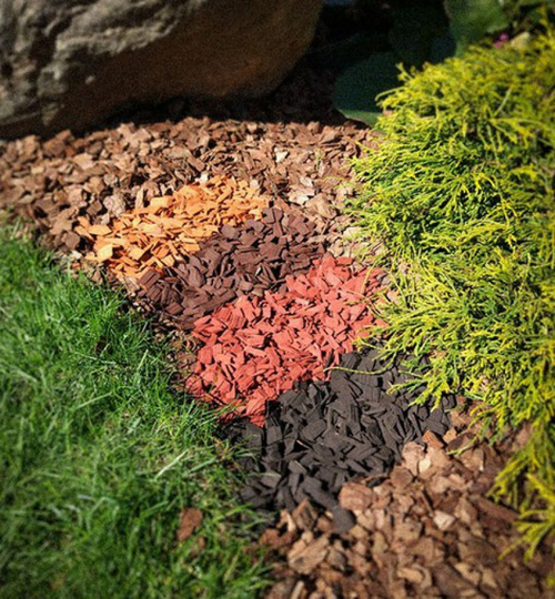 Щепа декоративная коричневая