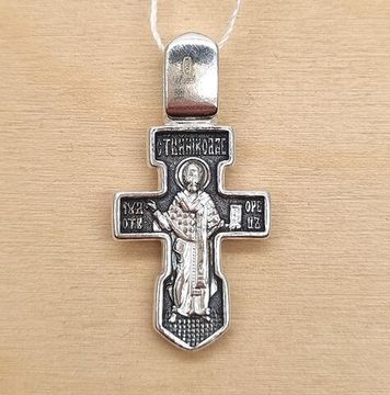 Крест православный. Распятие Христово. Николай Чудотворец.