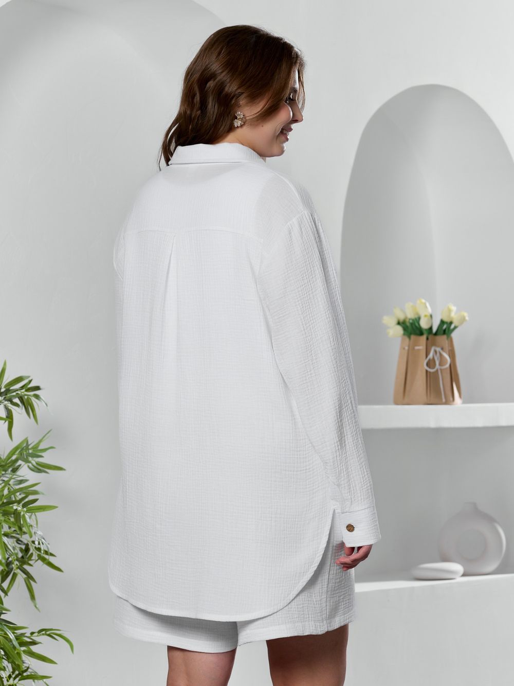 Рубашка Вуаль-6 Виотекс БЕЛЫЙ