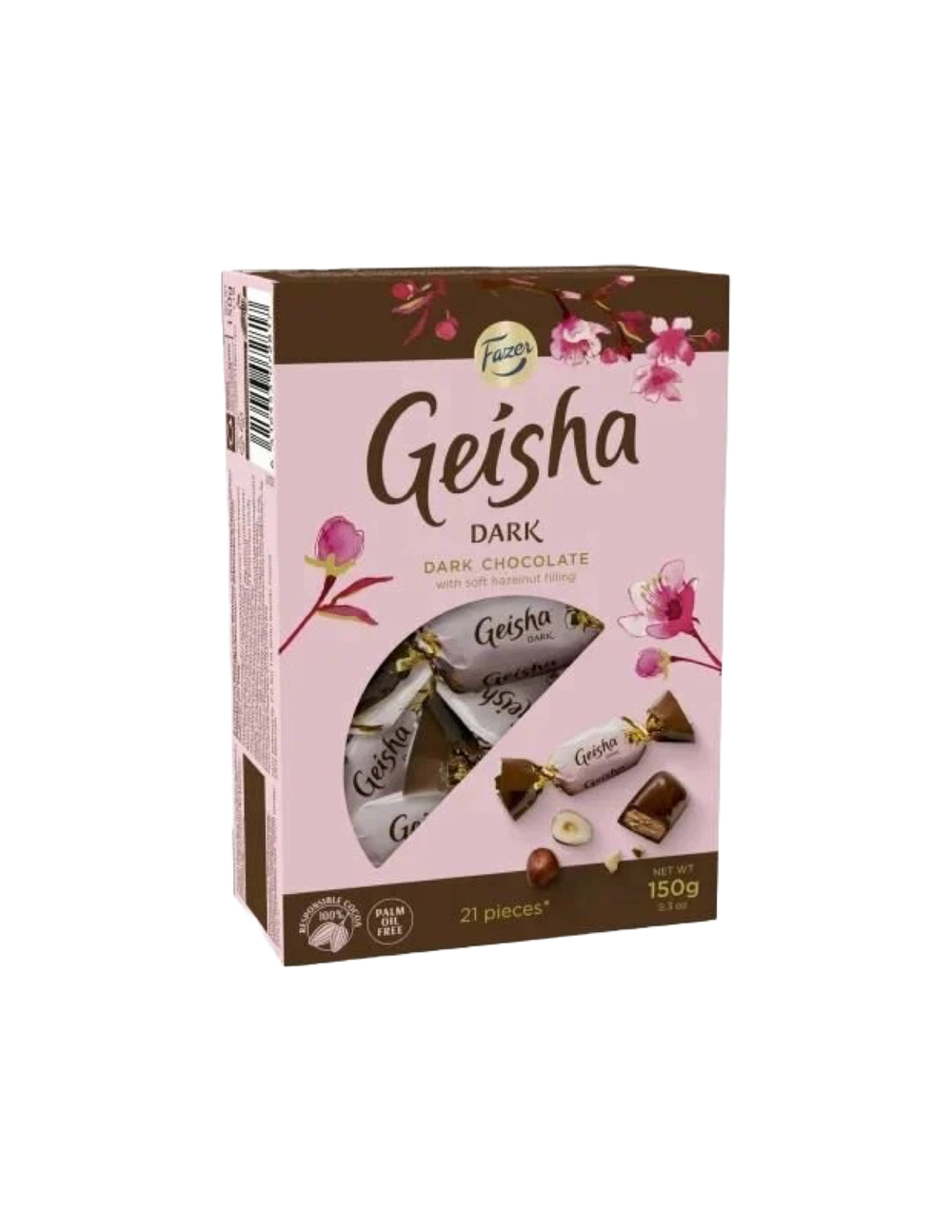Конфеты Geisha тёмный шоколад с ореховой нугой 150 г