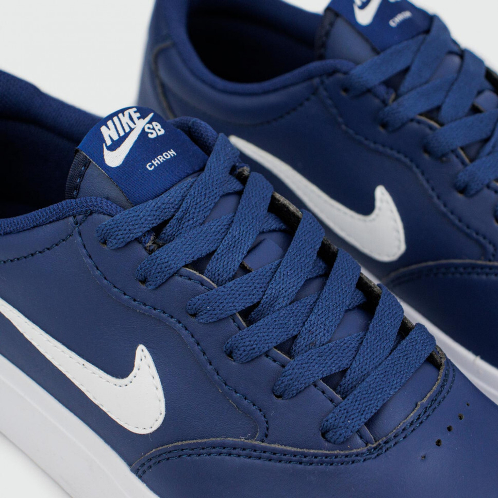 кеды Nike SB Chron Leather Blue White