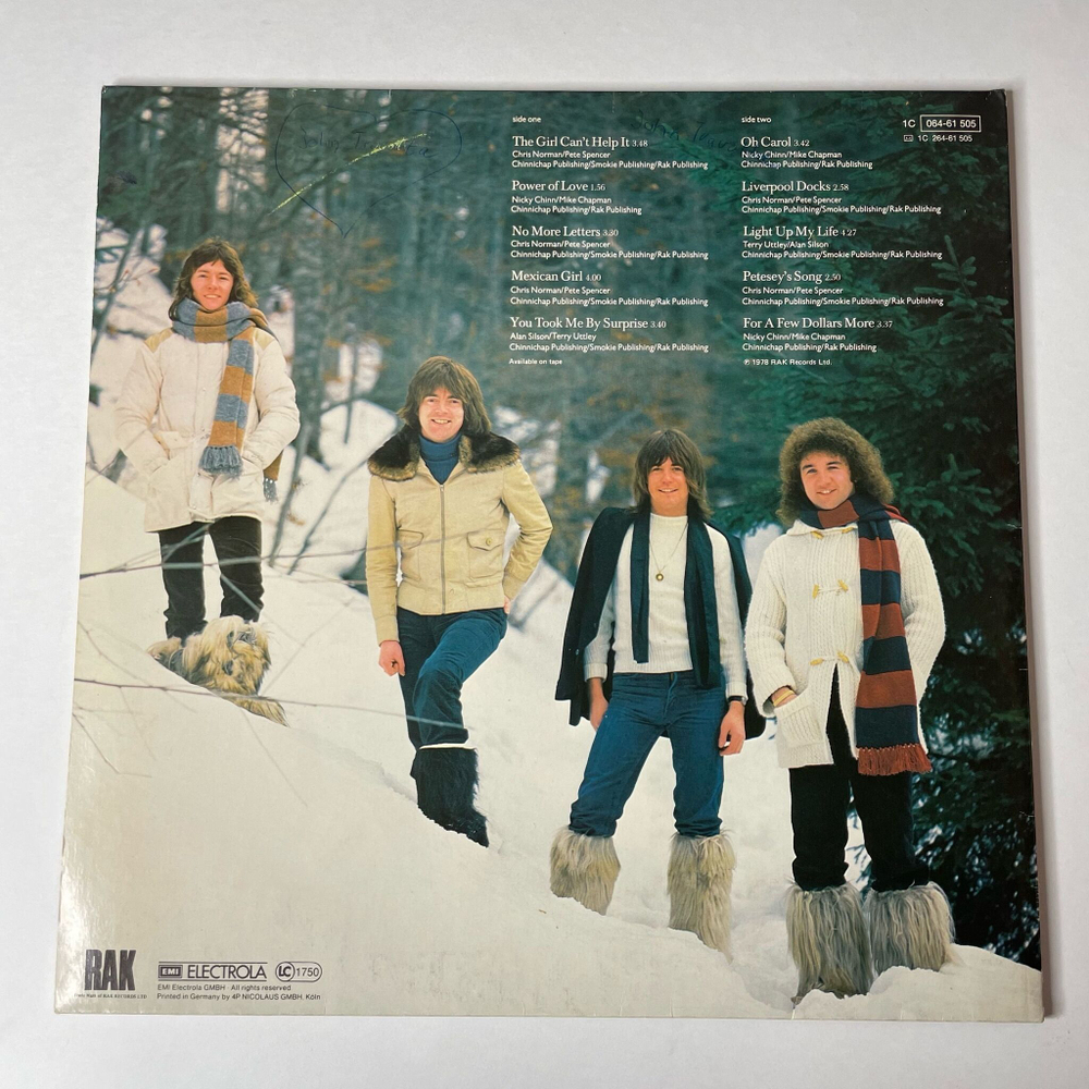 Винтажная виниловая пластинка LP Smokie The Montreux Album (Germany 1978)