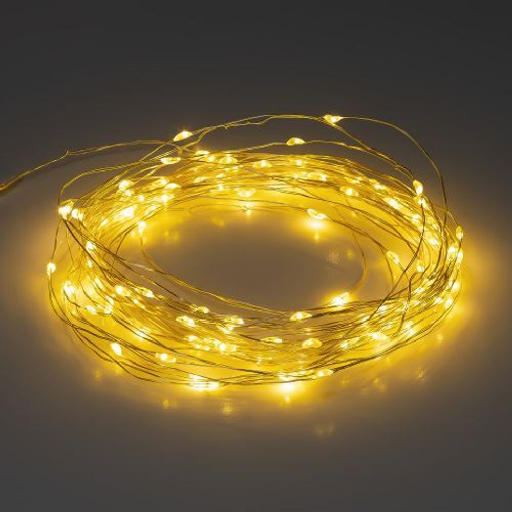 Гирлянда светодиодная садовая "Нить" 10м 100 microLED тепл. свет на солнечной батарее ERASF22-42 ЭРА Б0053371 Гирлянда светодиодная садовая "Нить" 10м 100 microLED тепл. свет на солнечной батарее ERASF22-42 ЭРА Б0053371