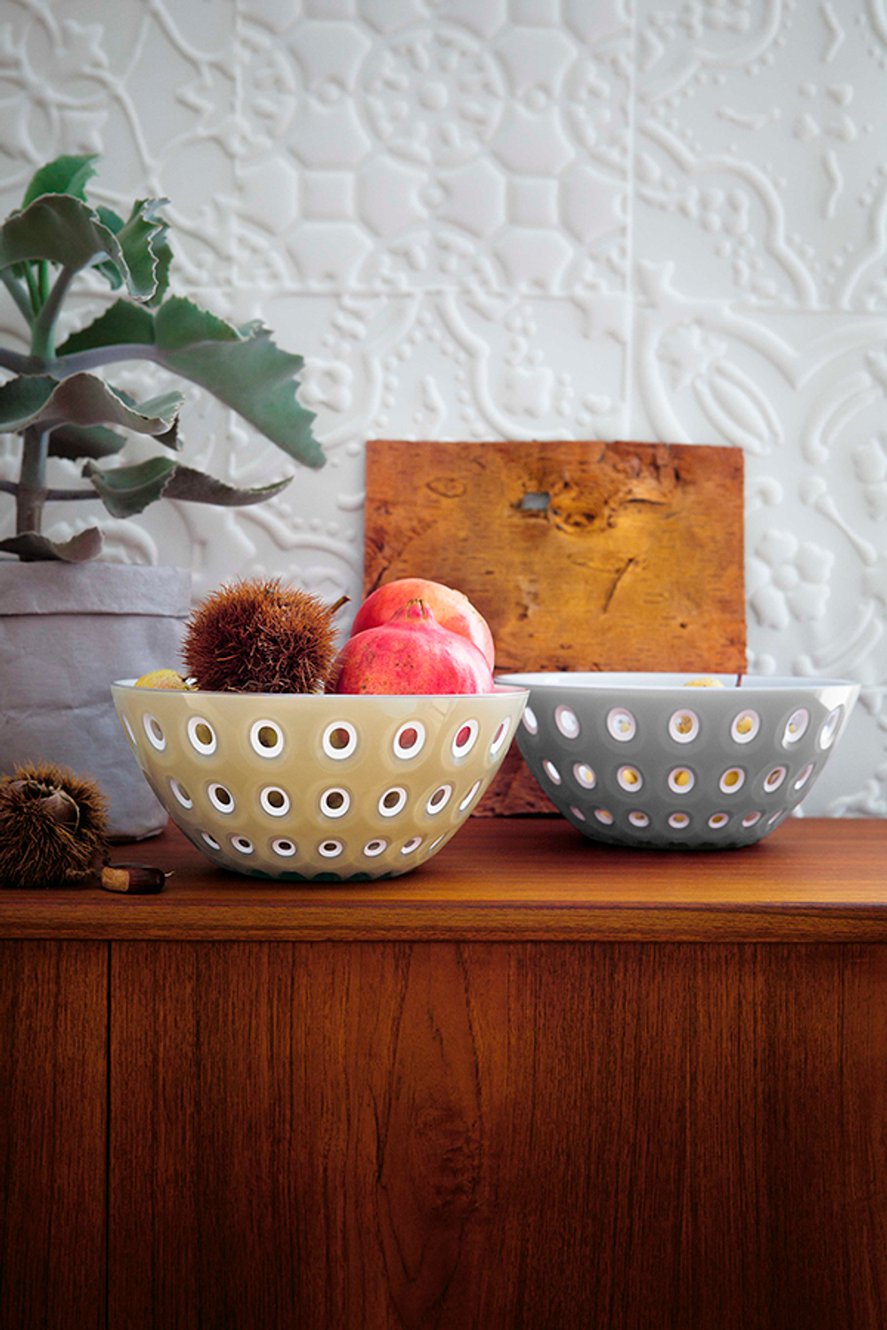 Салатник le murrine, ?25 см, акрил, темно-синий