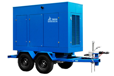 Дизельный генератор ТСС ЭД-160-Т400-1РПМ17 Doosan на шасси в капоте