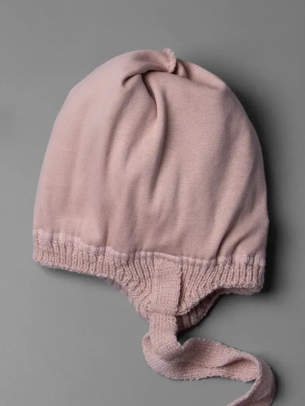 Шапка для девочки с ушками осенняя