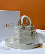 Женская сумка Lady Dior My ABC квадратная белого цвета