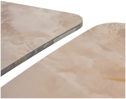 Стол М-City DISAUR Алатри (Alatri) 120 Амбер Жаде глянцевый (Gloss Amber Jade) керамика, Черный