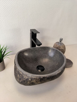 Раковина из речного камня RS-65994 39х31х16 из натурального камня
