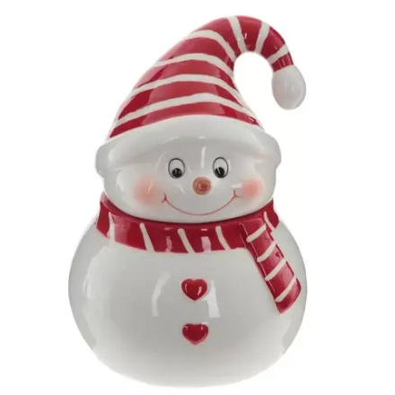 764530 Ёмкость для сыпуч. прод. "Снеговик" 17см