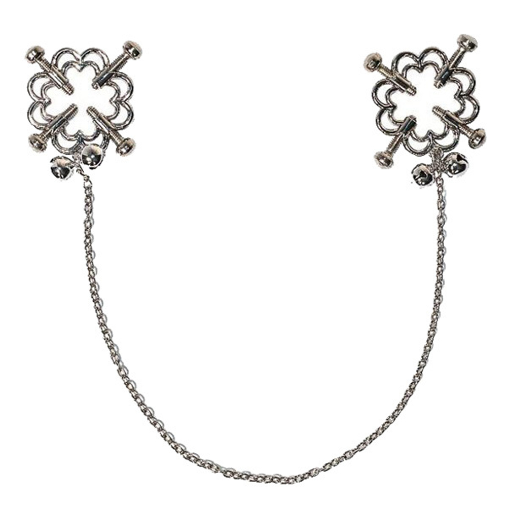 Серебристые зажимы на соски Lola Games Party Hard Dare You 1164-01lola