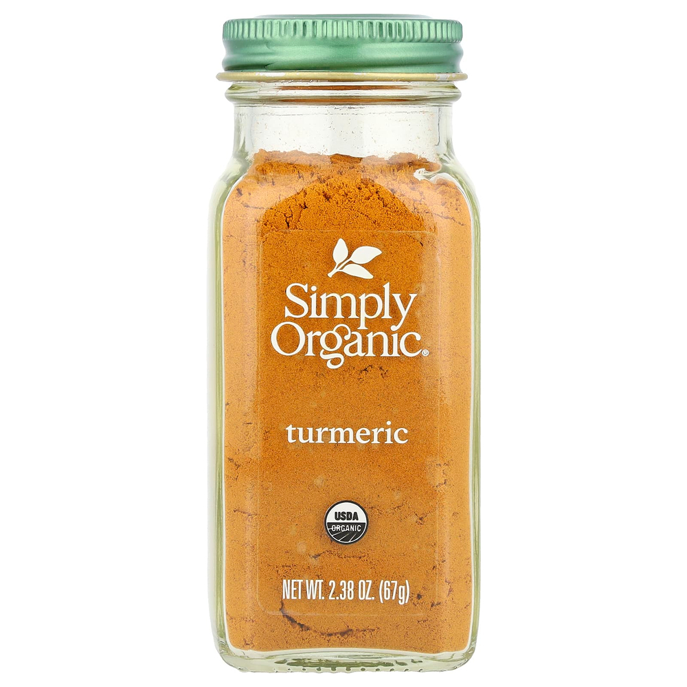 Simply Organic, куркума, 67 г (2,38 унции)