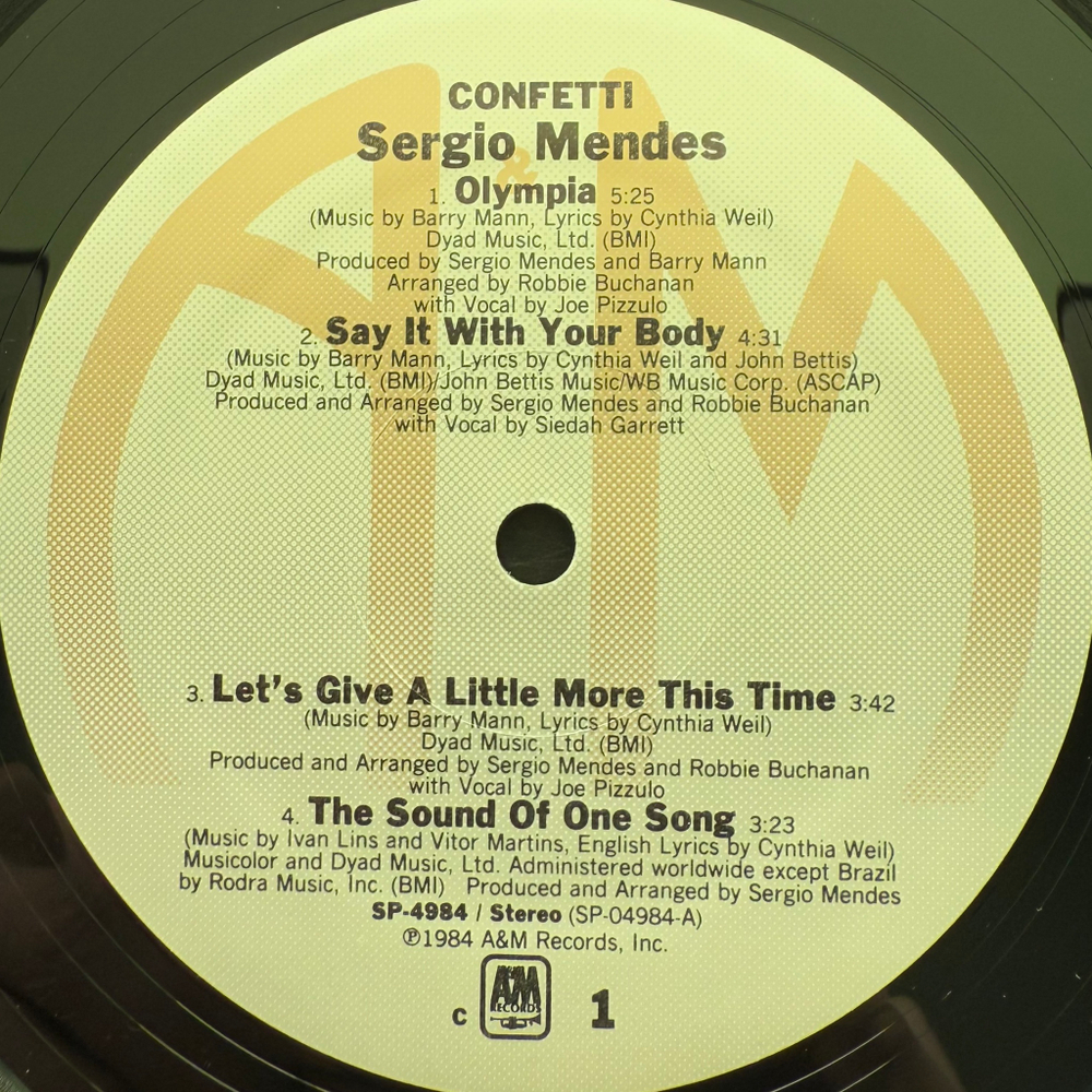Sergio Mendes – Confetti (США 1984г.)