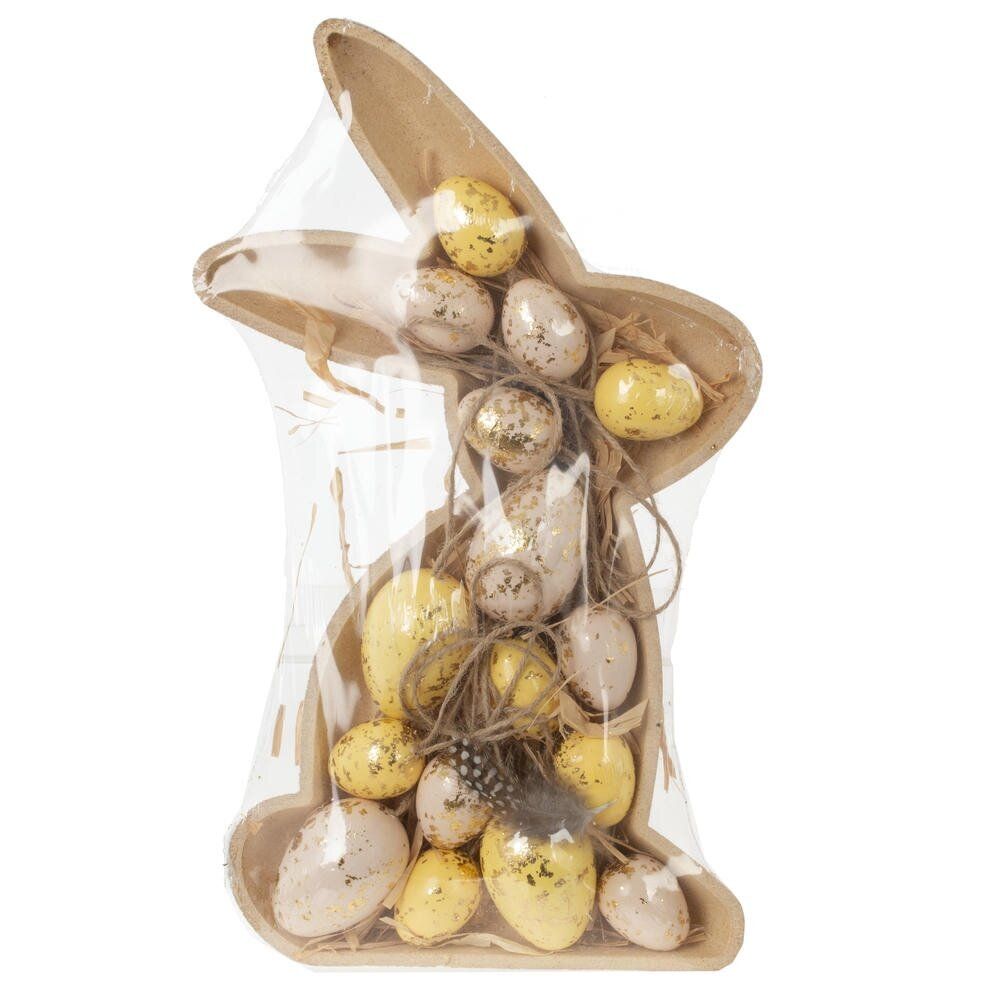 GAEM Набор из 16-ти изделий декоративных подвесных "Яйцо" (4*6, 3*4), L21 W34,5 H4,5 см