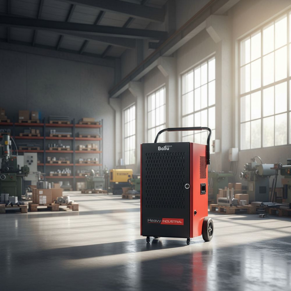 Осушитель воздуха Ballu BDI-100L профессиональный - [до 100 л. за сутки / для S≈150 м²]