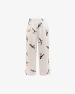 Брюки Called a Garment Флисовые Birds Мужские Молочные