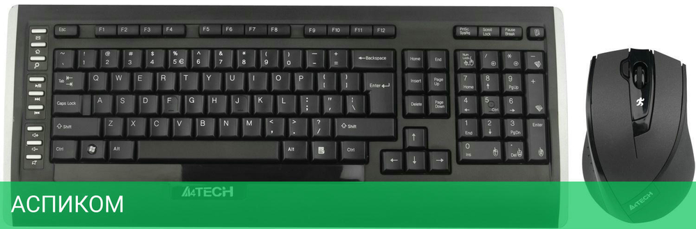 Набор периферии A4Tech 9300F черный