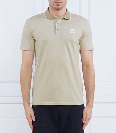 Поло PeOxford BOSS ORANGE - бежевый(50477071)