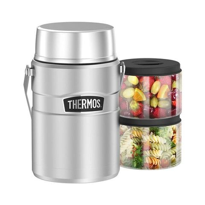 Термос из нерж. стали с двумя контейнерами тм THERMOS SK3030MS 1,39L