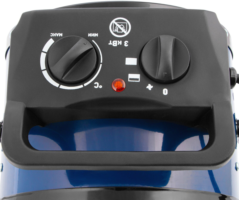 СИБРТЕХ Тепловая пушка, керамический нагреватель K3, 3 режима, 230В, 1500/3000 Вт// 96404