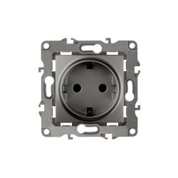 12-2101-12 ЭРА Розетка 2P+E Schuko, 16A-250В, IP20, Эра12, графит | Эра 12 Графит