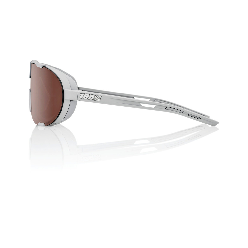 Спортивные очки 100% Westcraft / Soft Tact Stone Grey / HiPER Crimson Silver Mirror Lens