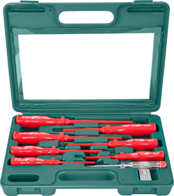 D02AP08S Набор отверток стержневых диэлектрических, 8 предметов