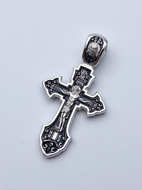 Крест из серебра/Частичное чернение/С.Радонежский