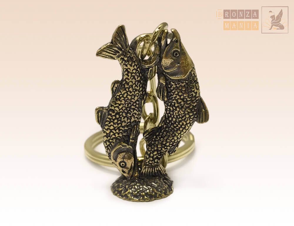 брелок зодиак Рыбы большие (19 февраля - 20 марта)