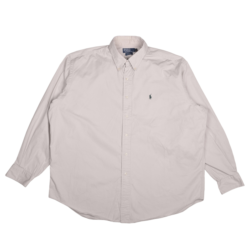 Просторная рубашка Polo Ralph Lauren песочного цвета, XL