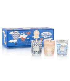 Manhattan-Paris-Mykonos, набор свечей trio travel, Baobab Collection