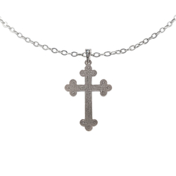 "Крест Инанч" подвеска в серебряном покрытии из коллекции "Турция" от Jenavi с замком карабин