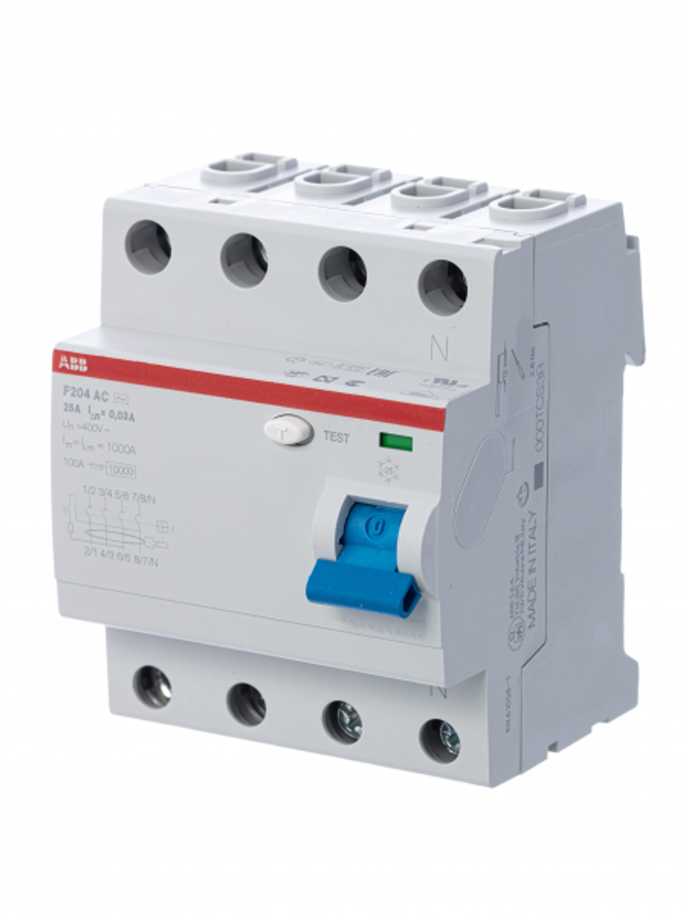 УЗО 4П 40А 300мА ABB F204 тип АС 2CSF204001R3400