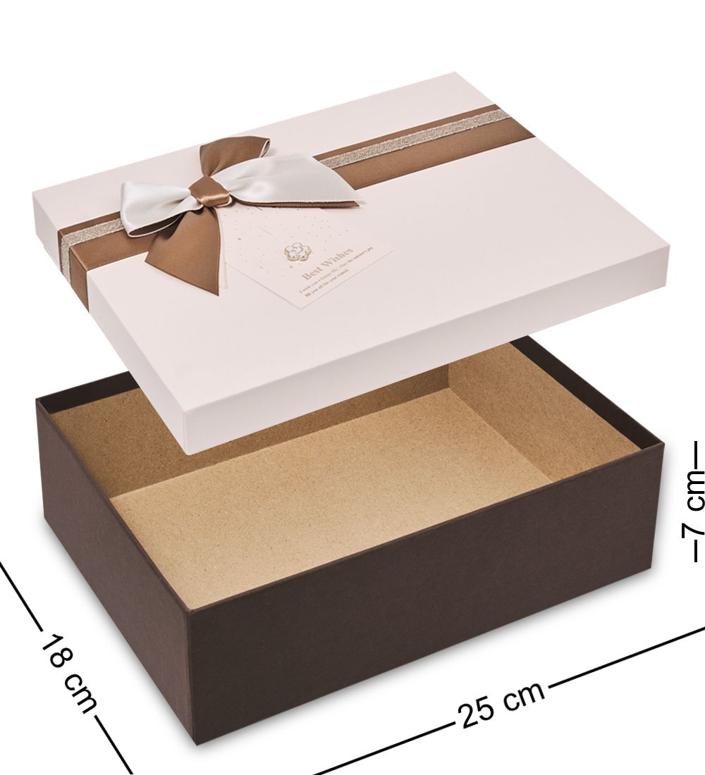 WF-173/2-B Коробка сред., молочный/коричневый