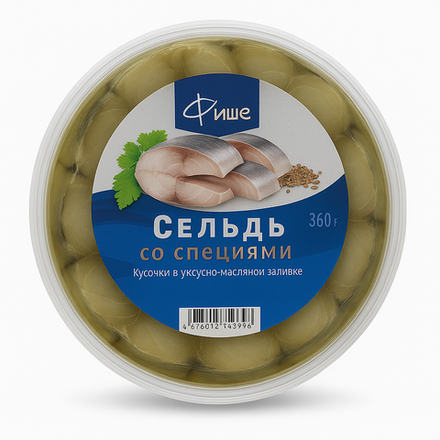 Сельдь с пряностями Фише 360 гр