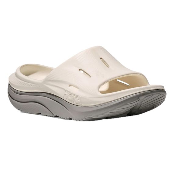 Hoka One One Ora Recovery Slide 3 'White Gray'