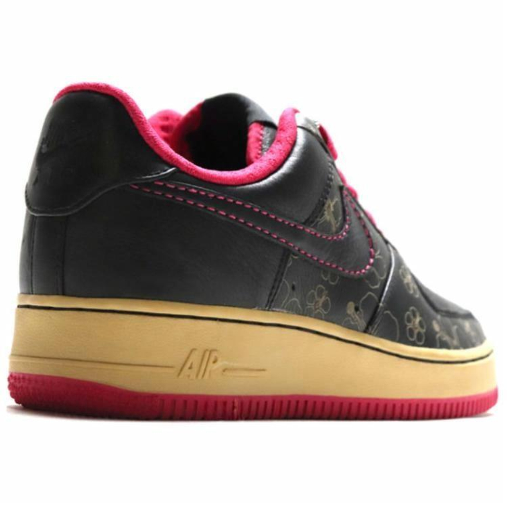 Кроссовки Nike Air Force 1 Low Black Floral Pink