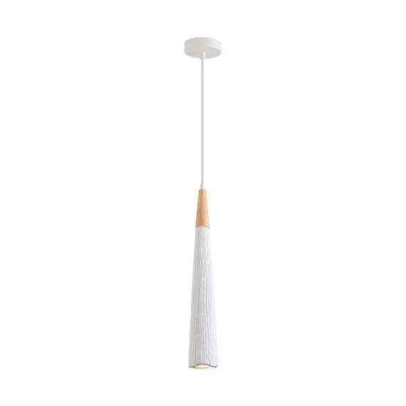 8352/1C SUSPENTIONI белый/бежевый, металл/дерево/цемент Подвес GU10 LED 5W 220V EOLIANA