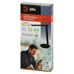 Настольный светильник ЭРА NLED-505-10W-BK светодиодный черный