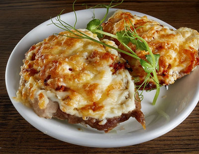 Свинина запечённая с овощами и грибами 140гр