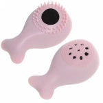 Спонж для умывания и бережного пилинга «Yuoki - Toki», рыбка, цвет розовый и голубой, 10,5*6,5см