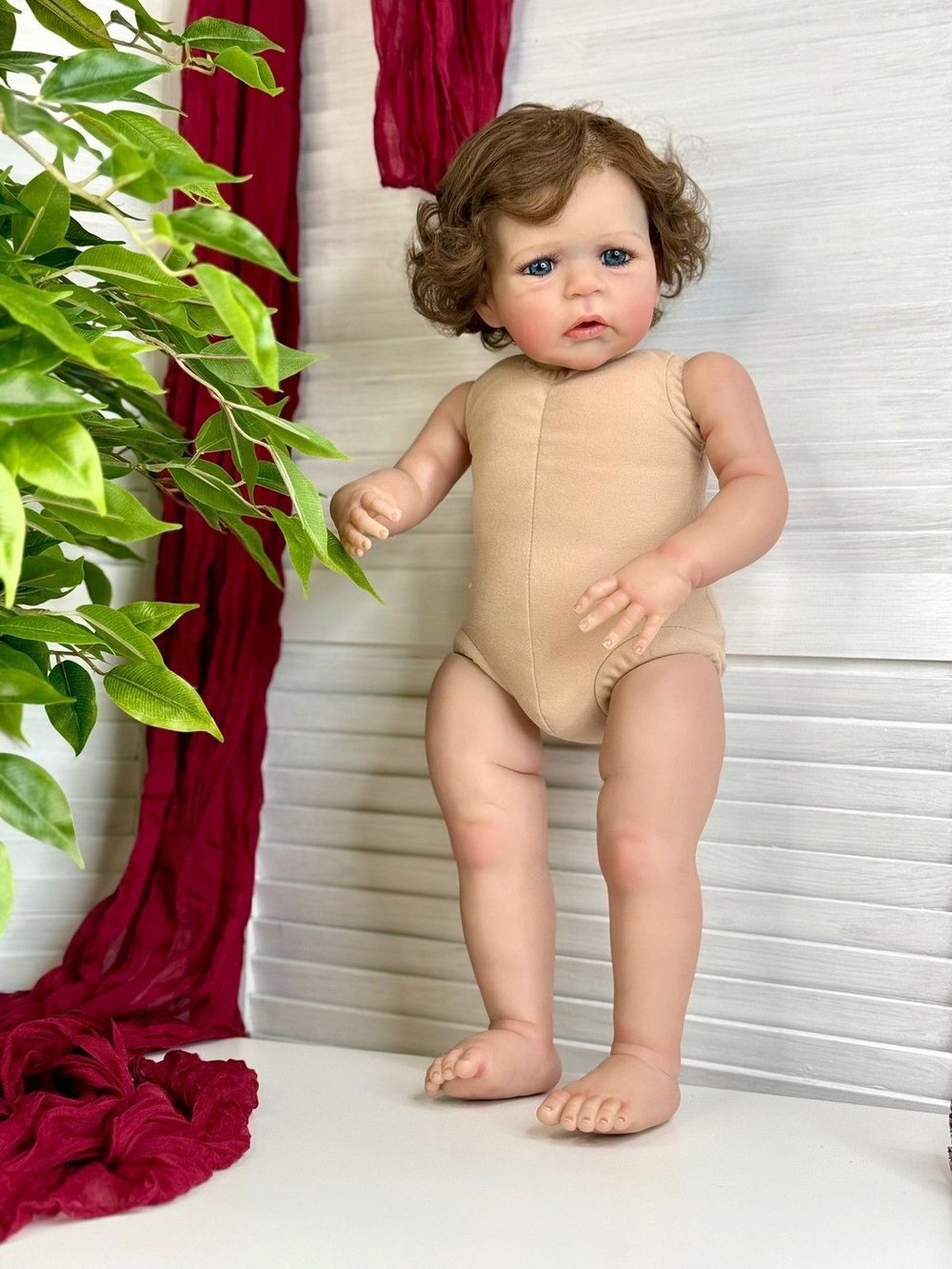 Кукла Реборн мягконабивная 60см в пакете (FA-606A1)