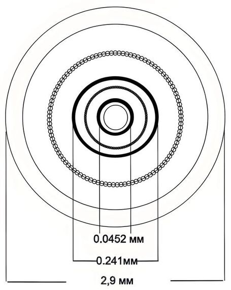 Кабель межблочный аналоговый XLR Van den Hul The Orchid. Длина 1,2 метра
