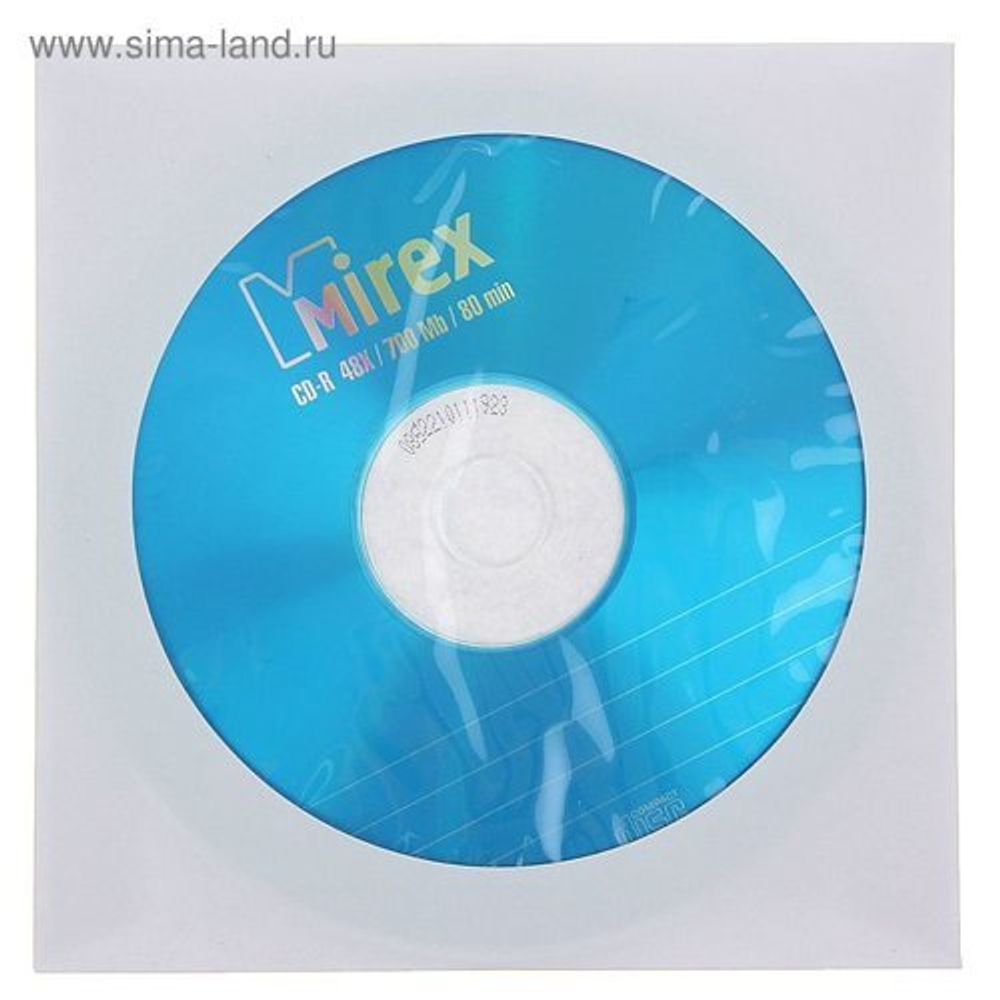 К/Диск МИРЕКС CD-R 48/52х СТАНДАРТ бум.конверт